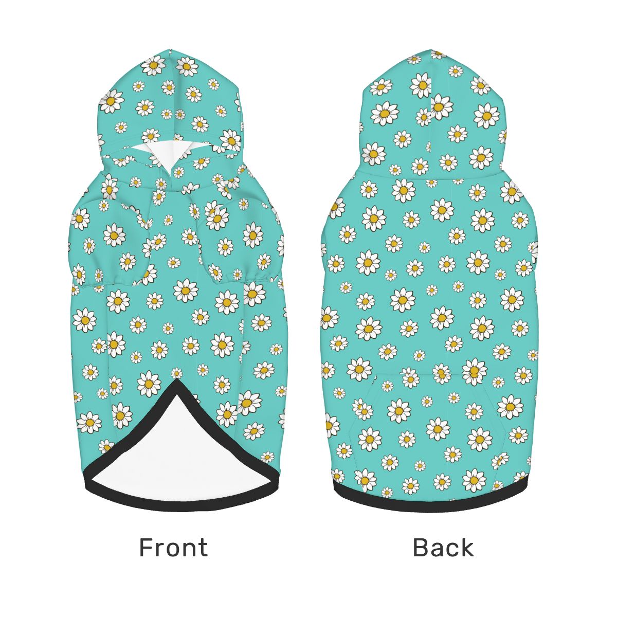 Image of pet product laid flat showing front and back