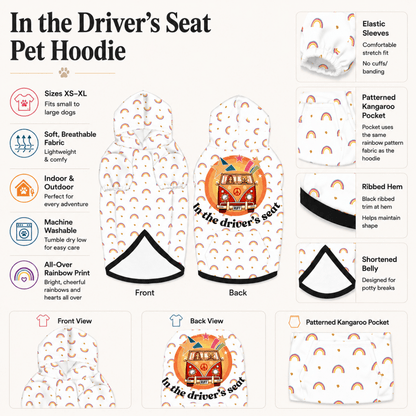 In the Driver's Seat Matching Pet & Owner Hoodie Set - FluffnCoSblackxs