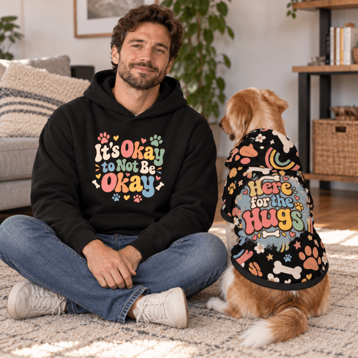 It's Okay Not to Be Okay Human Hoodie - FluffnCoolivexs