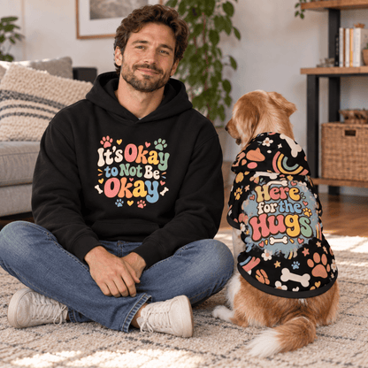 It's Okay Not to Be Okay Human Hoodie - FluffnCoolivexs