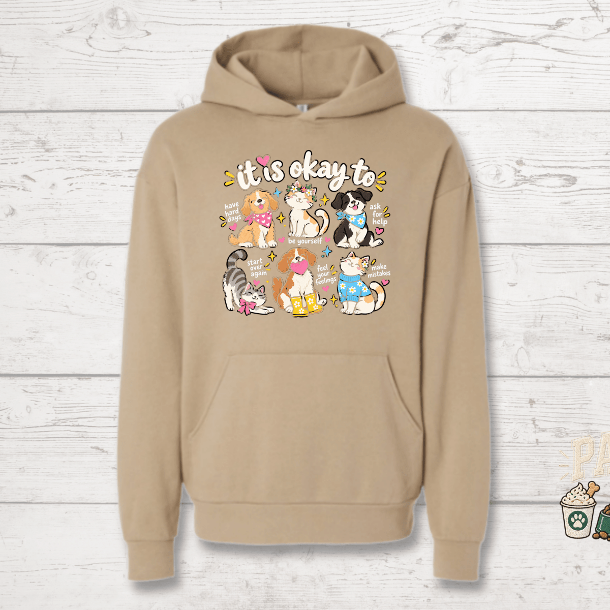 It's Okay Not to Have It All Together Human Hoodie - FluffnCoSandstonexssoft