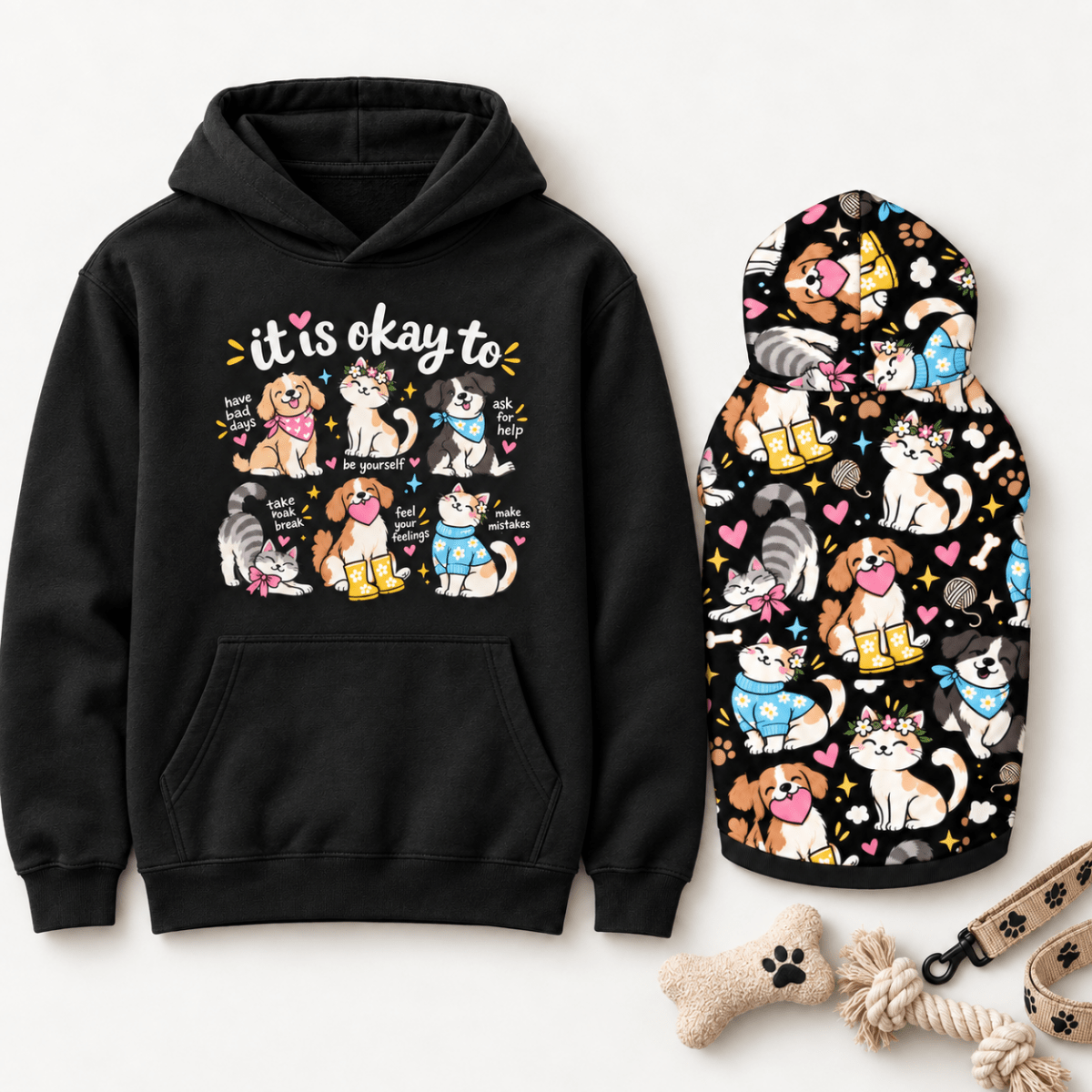 It's Okay Not to Have It All Together Human Hoodie - FluffnCoSandstonexssoft