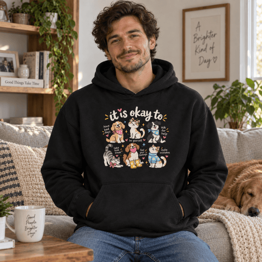 It's Okay Not to Have It All Together Human Hoodie - FluffnCoSandstonexssoft