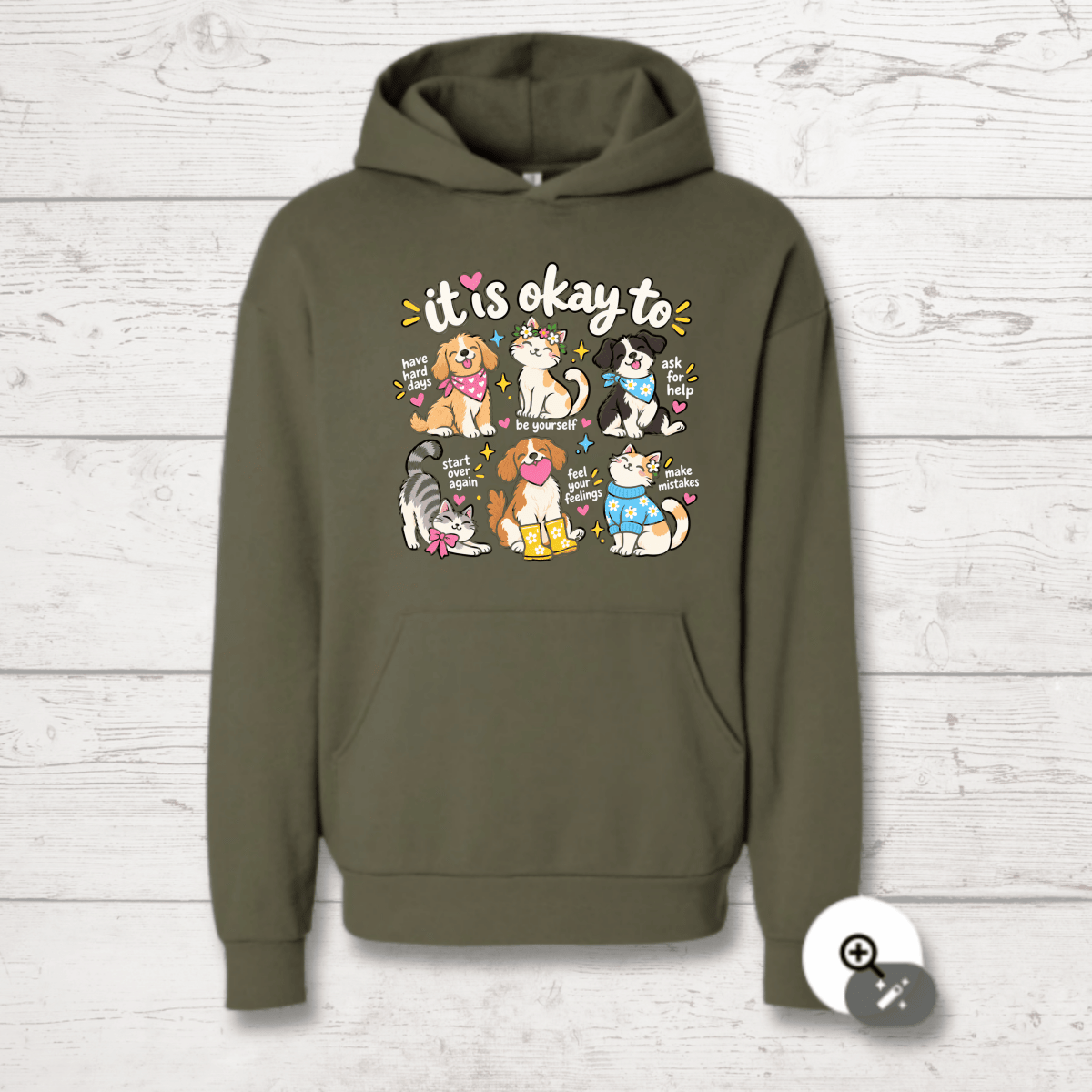 It's Okay Not to Have It All Together Human Hoodie - FluffnCoSandstonexssoft