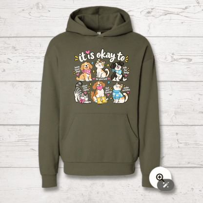 It's Okay Not to Have It All Together Human Hoodie - FluffnCoSandstonexssoft