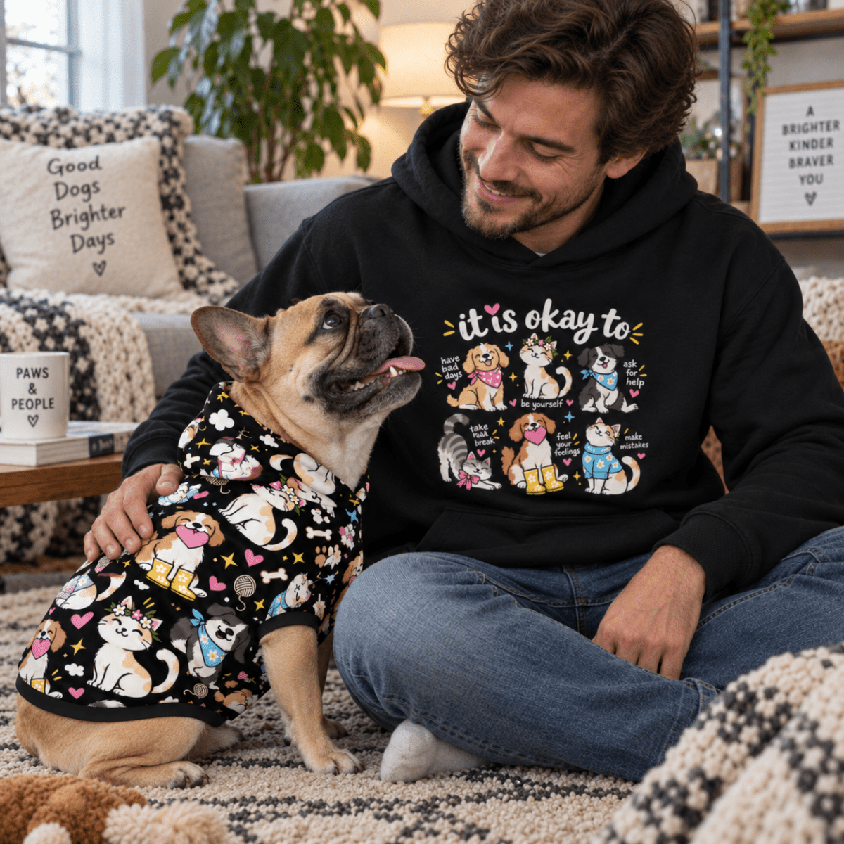 It's Okay Not to Have It All Together Human Hoodie - FluffnCoSandstonexssoft