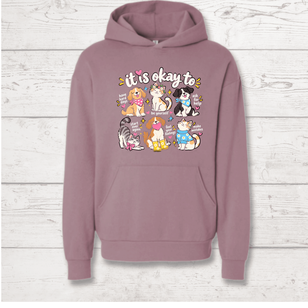 It's Okay Not to Have It All Together Human Hoodie - FluffnCoSandstonexssoft