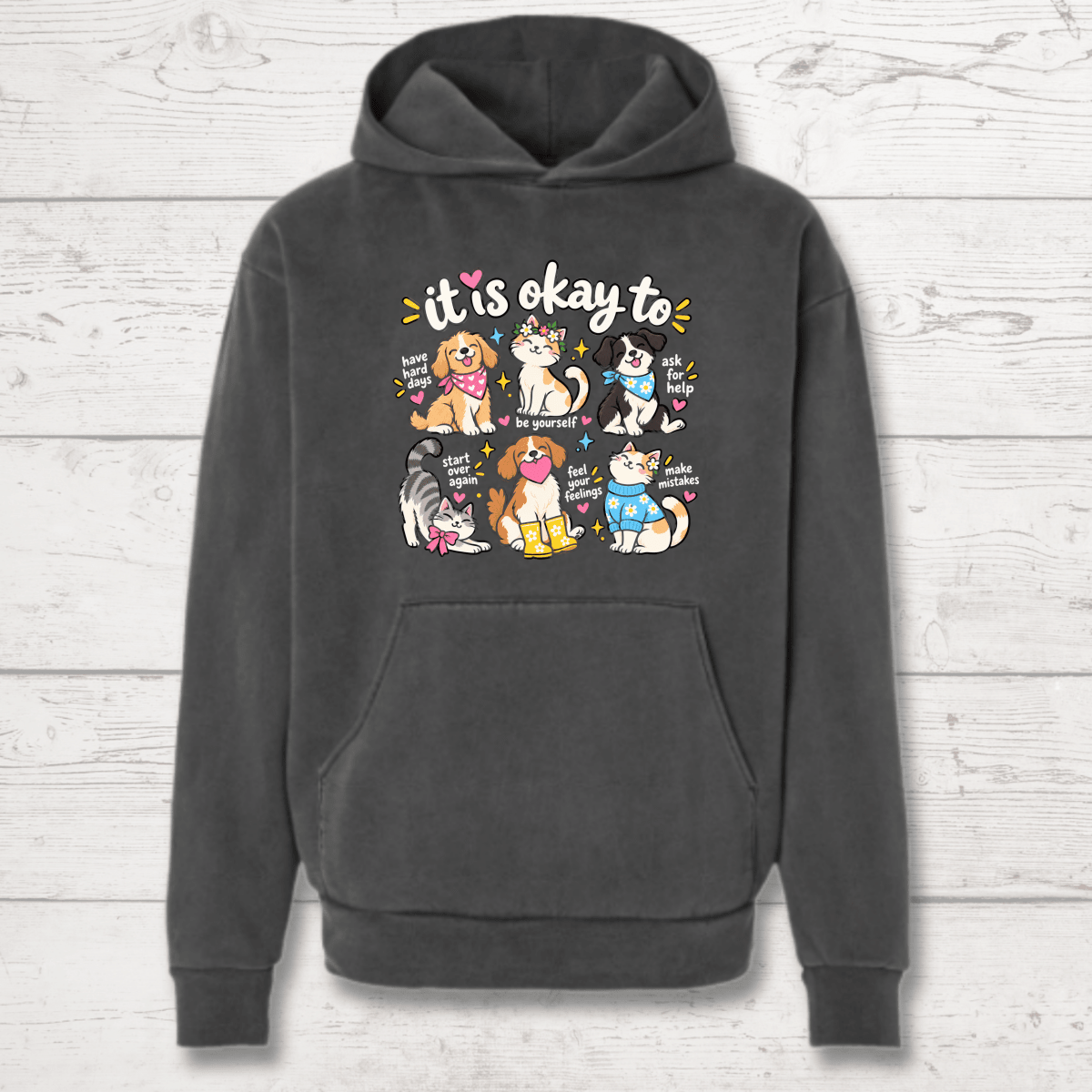 It's Okay Not to Have It All Together Human Hoodie - FluffnCoSandstonexssoft
