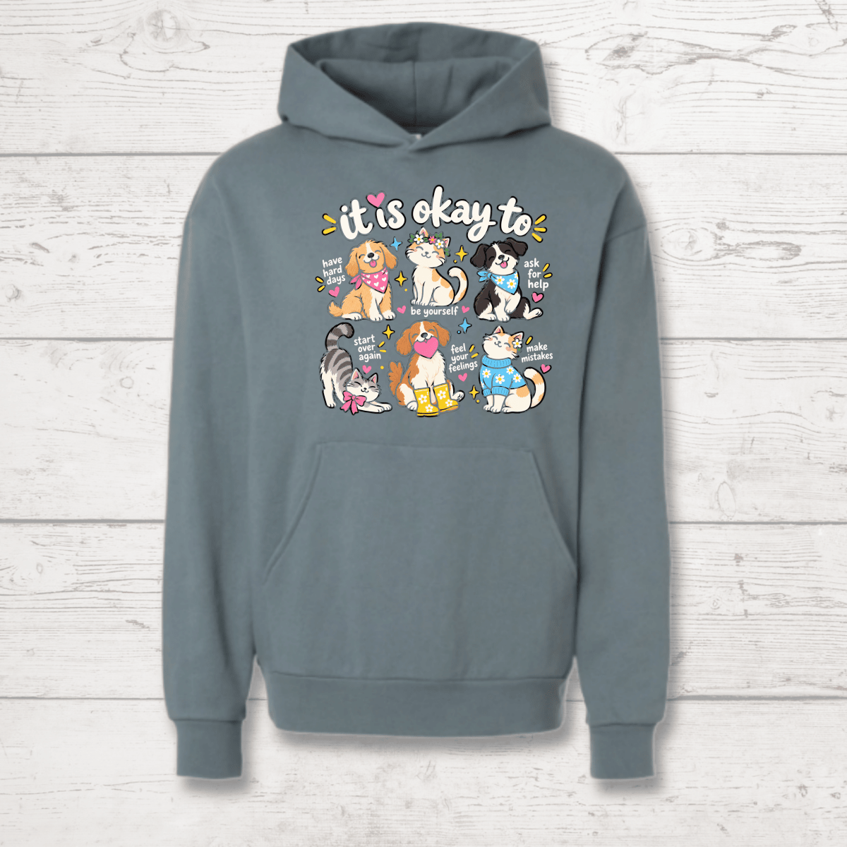 It's Okay Not to Have It All Together Human Hoodie - FluffnCoSandstonexssoft