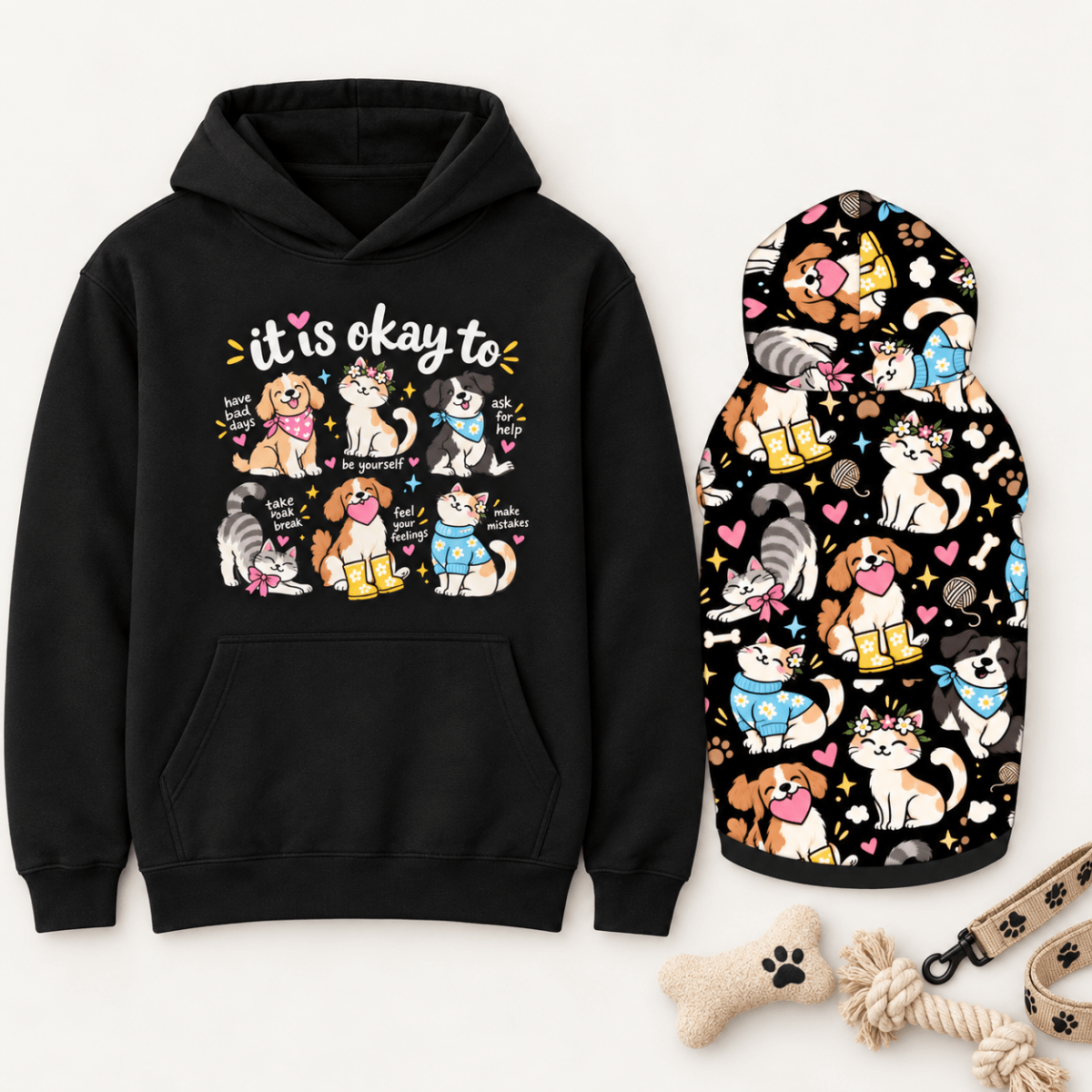 It's Okay Not to Have It All Together Human Hoodie - FluffnCoSandstonexssoft