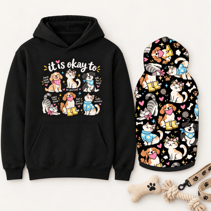 It's Okay Not to Have It All Together Human Hoodie - FluffnCoSandstonexssoft