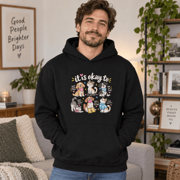 It's Okay Not to Have It All Together Human Hoodie - FluffnCoSandstonexssoft