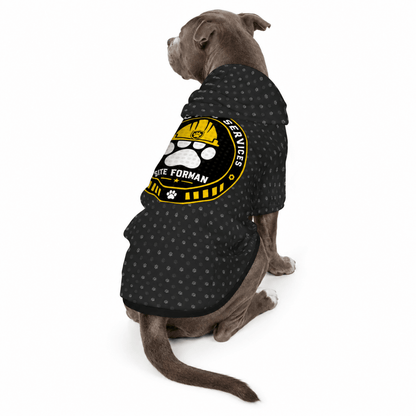 Licensed Contractor & Site Foreman Pet and Owner Hoodie Set - FluffnCoPigment BlackxsS