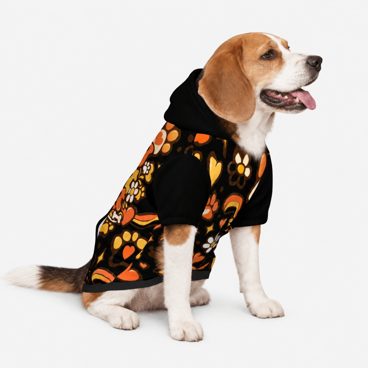 Living in the present moment Pet Hoodie - FluffnCoBlackS