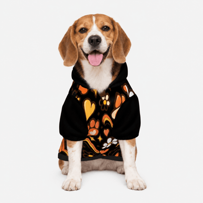 Living in the present moment Pet Hoodie - FluffnCoBlackS