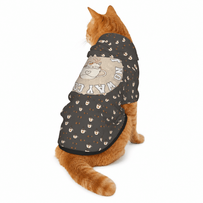 Mama Needs Coffee Cat and Owner Hoodie Set - FluffnCoPigment BlackxsS
