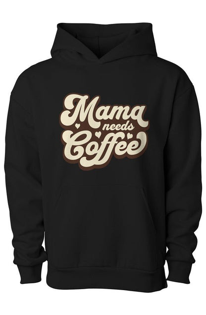 Mama Needs Coffee Matching Dog & Owner Hoodie Set - FluffnCoBlackxsSmatchingset