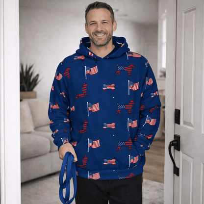 US Themed All Over Print Pet and Human Hoodie Set - FluffnCoSSAOPmatching