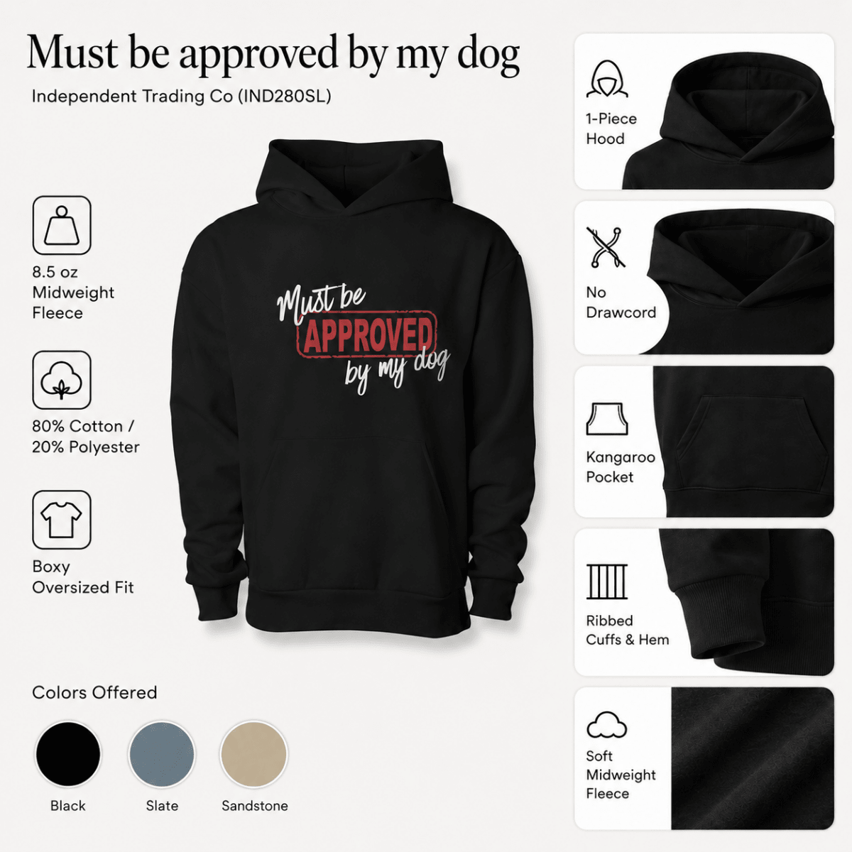 Must be Approved by my Dog Matching Pet and Owner Set - FluffnCoSblackxs