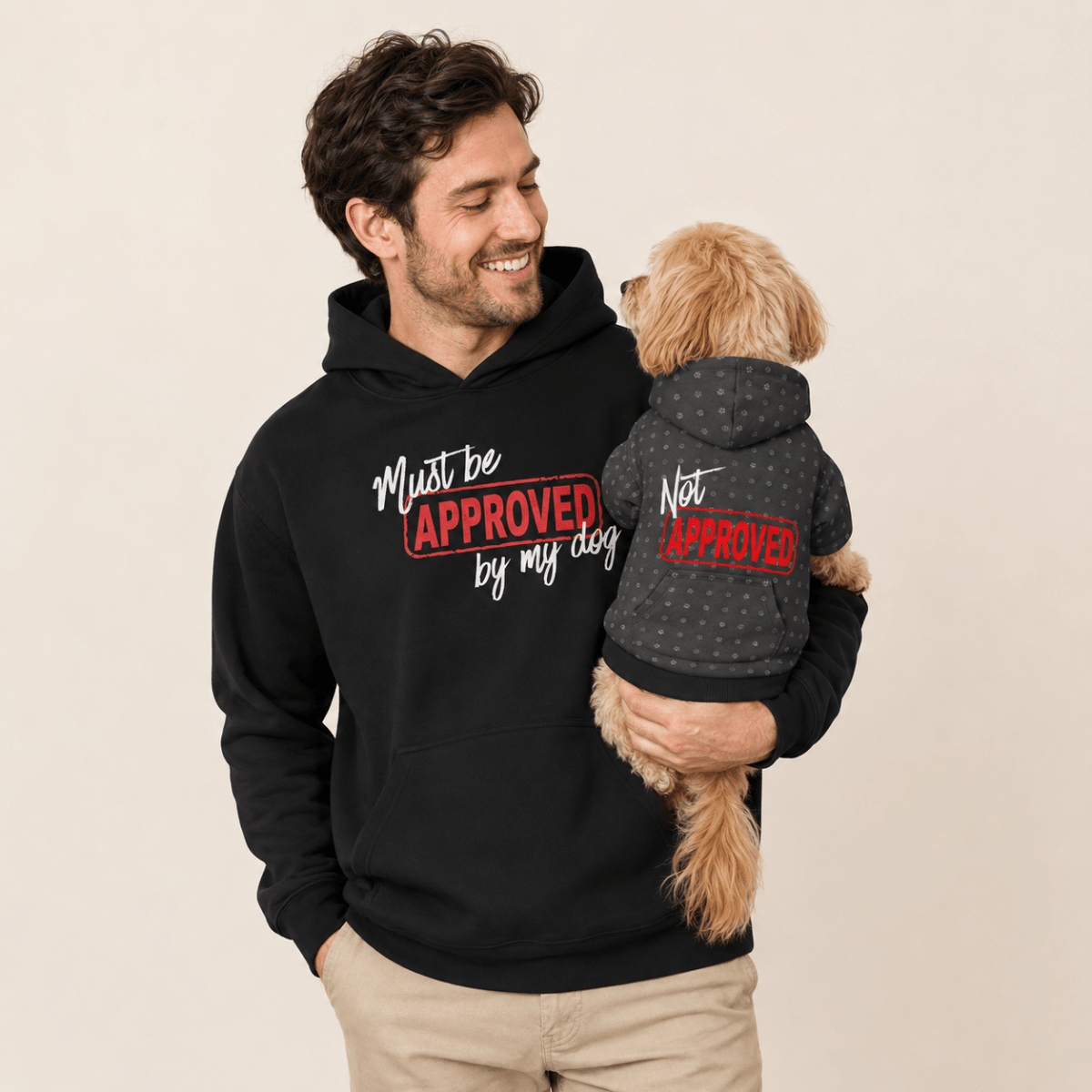 Must be Approved by my Dog Matching Pet and Owner Set - FluffnCoSblackxs