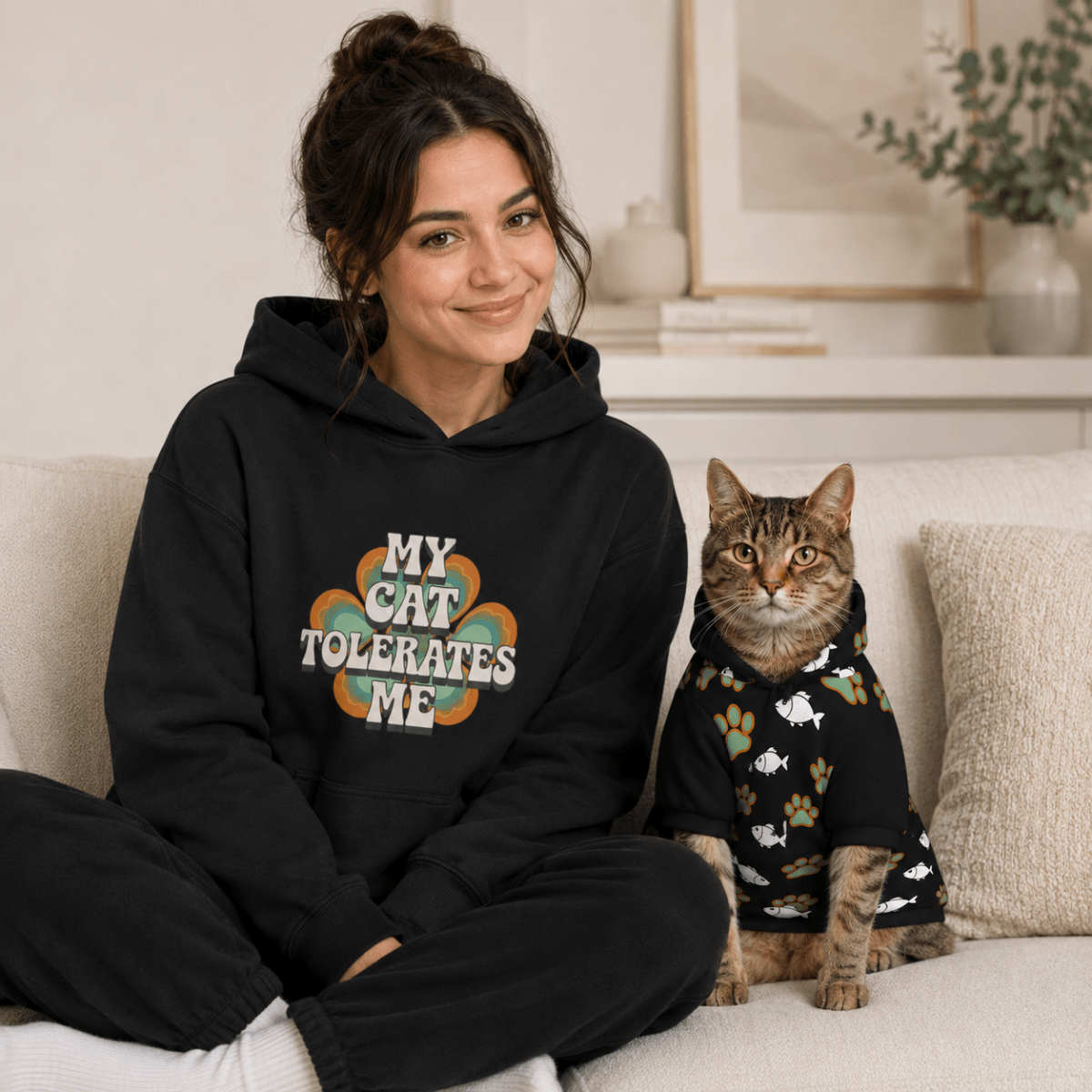 My Cat Tolerates Me Pet and Owner Set - FluffnCoBluexsScats