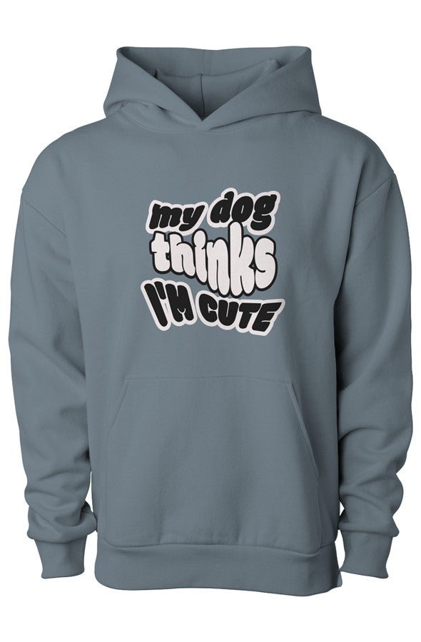 My Dog Thinks I'm Cute Matching Dog & Owner Hoodie Set - FluffnCoSBlue Magicxsmatchingset