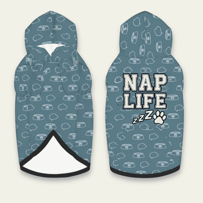 Nap Life Pet Hoodie - FluffnCoBlackS