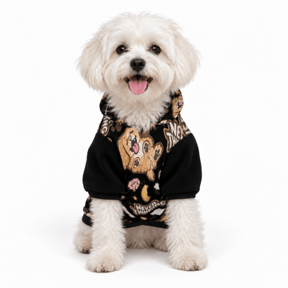 Never Thinking Pet Hoodie - FluffnCoBlackSAddonsoft