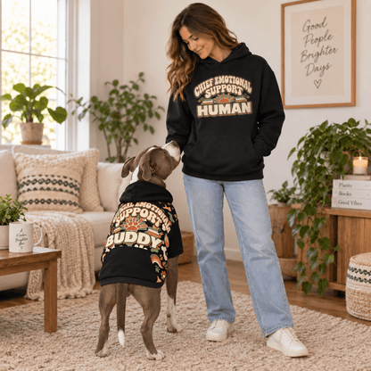Official Emotional Support Buddy Pet Hoodie - FluffnCoBlackS