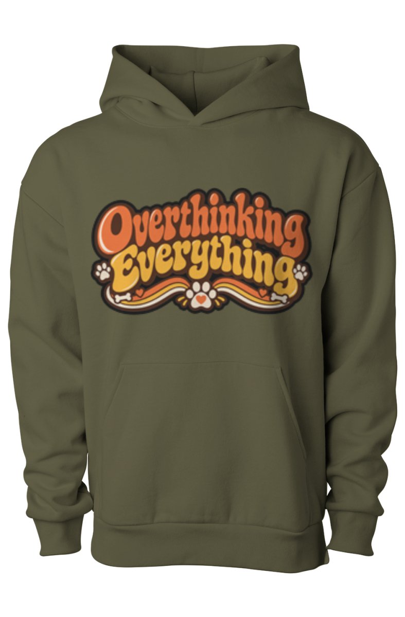 Overthinking Everything Human Hoodie Mental Health Collection