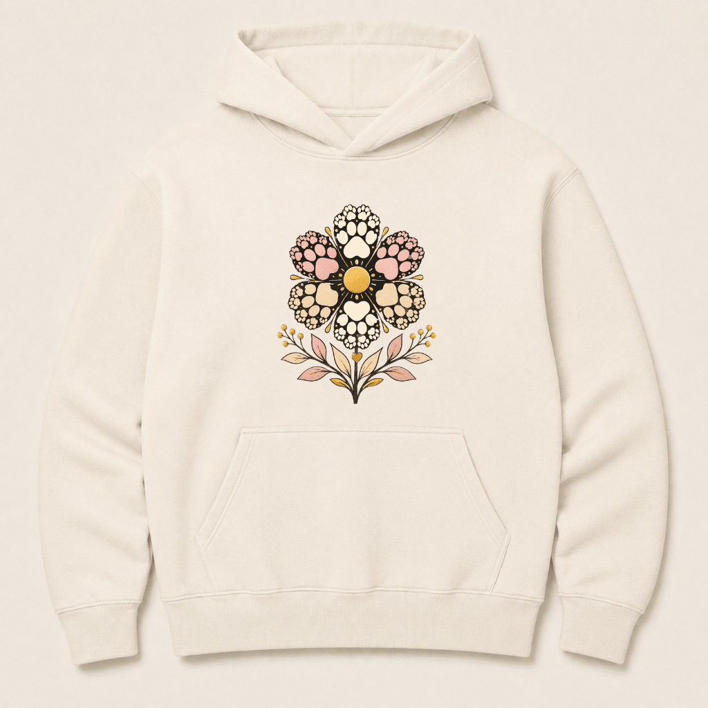 Paw Flower Human Hoodie - FluffnCoHoney Dewxshuman only