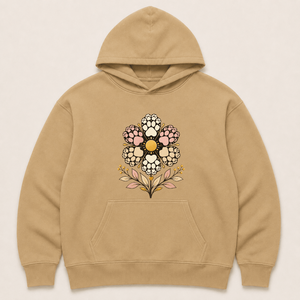 Paw Flower Human Hoodie - FluffnCoHoney Dewxshuman only