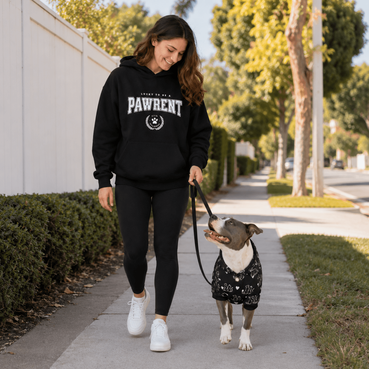 Pawrent & Family Pet and Human Hoodie Set - FluffnCoblackxsS