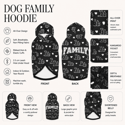 Pawrent & Family Pet and Human Hoodie Set - FluffnCoblackxsS