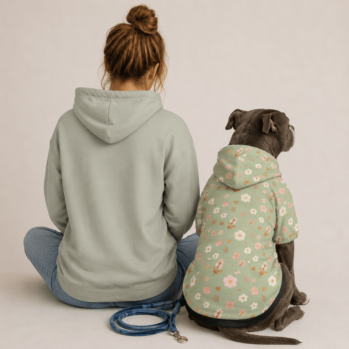 Paws in Bloom Matching Human & Pet Hoodie Set - FluffnCoHoney DewxsS