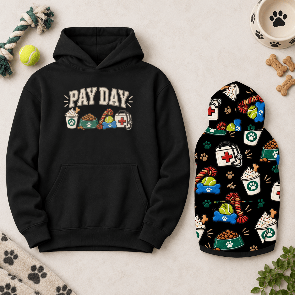 Pay Day Human Hoodie - FluffnCoolivexs