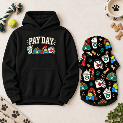 Payday Pet Hoodie - FluffnCoBlackS