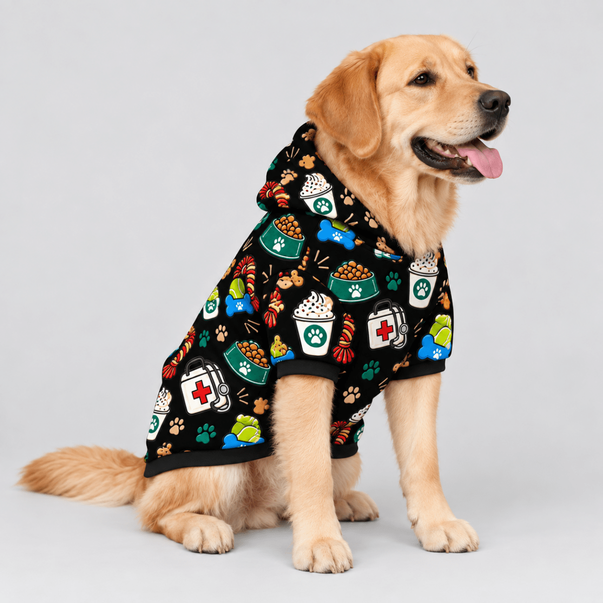 Payday Pet Hoodie - FluffnCoBlackS