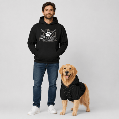 Pet Parent Golf Club & Official Ball Retriever Pet and Owner Hoodie Set - FluffnCoSBlue Magicxs