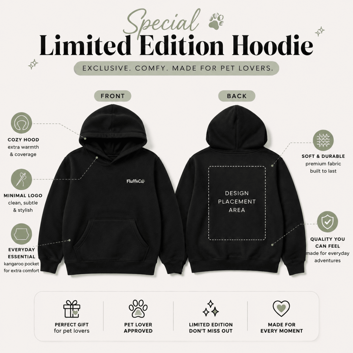 Pet Texts Special Limited Edition Hoodie - FluffnCoXSBrushed FleeceFashion