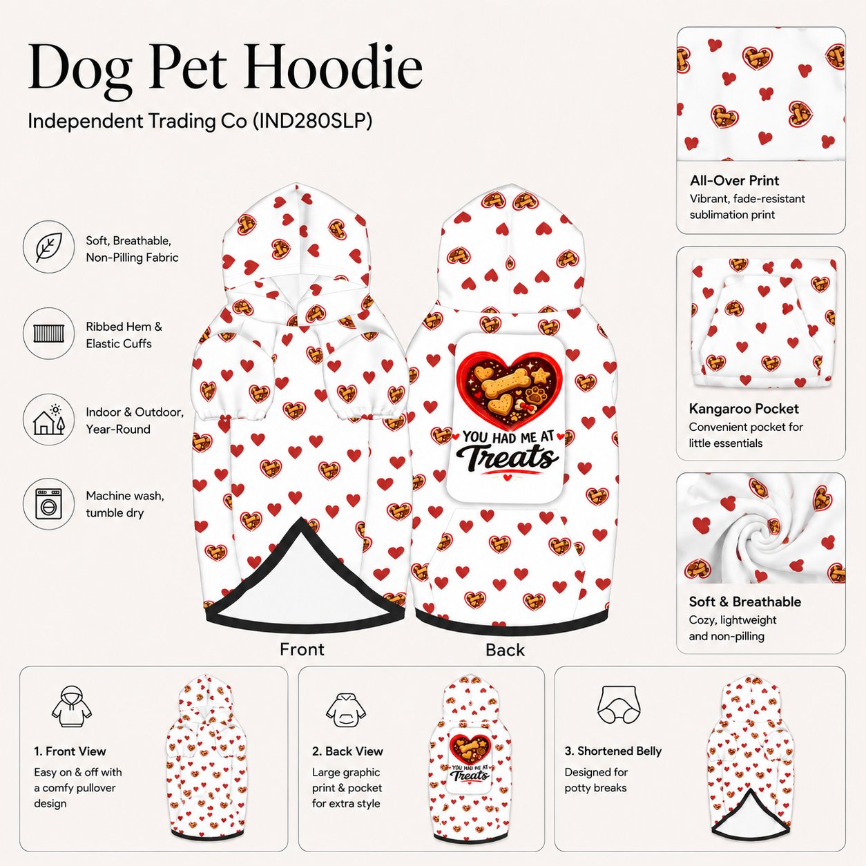 You had me at Bark Pet and Owner Hoodie Set