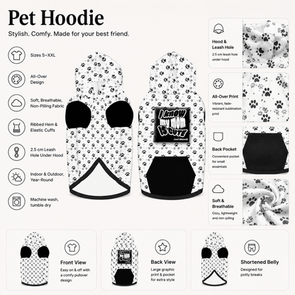 My Dog Thinks I'm Cute & I Know My Mom Is Cute Pet and Human Hoodie Set - FluffnCoSBlackxsmatchingset