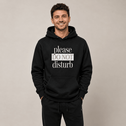 Please Do Not Disturb Human Hoodie - FluffnCoSandstonexsAddonhuman only