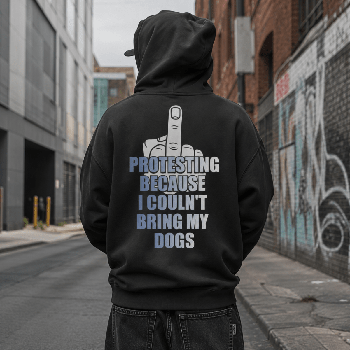 Protesting Because I Couldn't Bring My Dogs Special Edition Hoodie - FluffnCoXSBrushed FleeceFashion