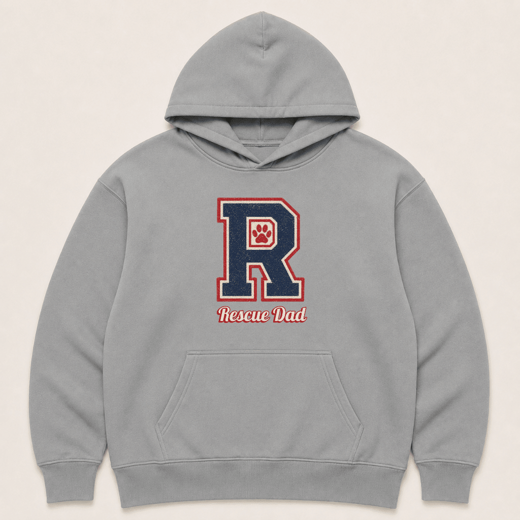 Rescue Dad Human Hoodie - FluffnCoIvoryxshuman only