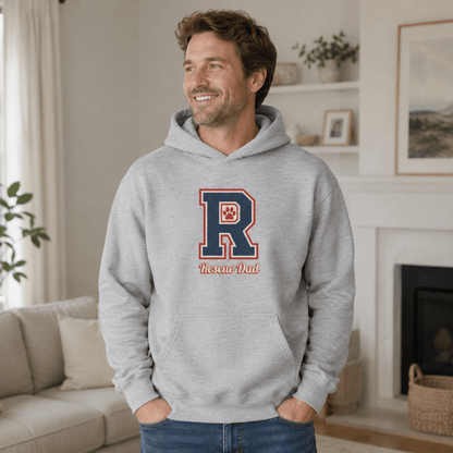 Rescue Dad Pet and Owner Hoodie Set - FluffnCoGrey HeatherxsS