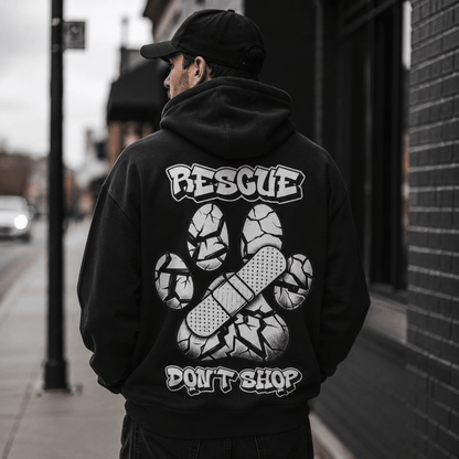 Rescue Don't Shop - FluffnCoSBrushed FleeceCasual