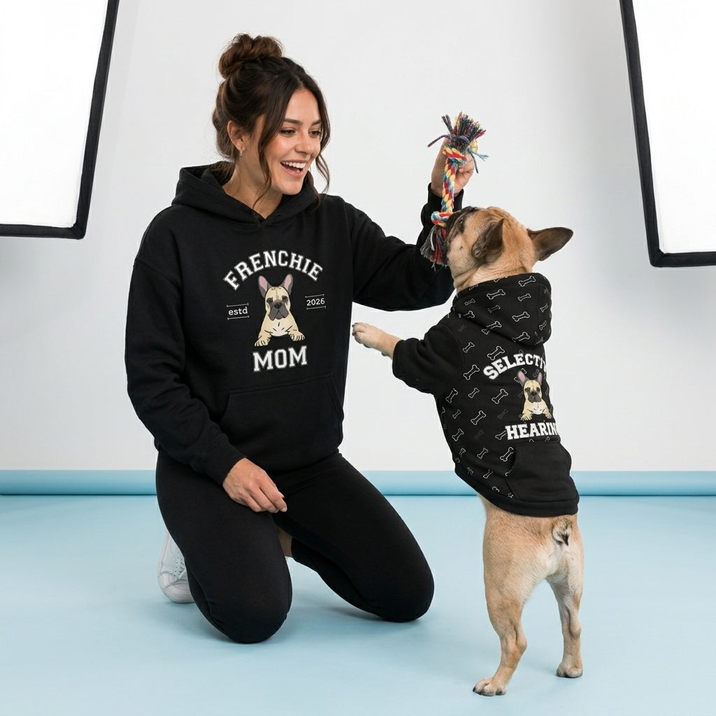 Frenchie Mom Pet and Owner Matching Set