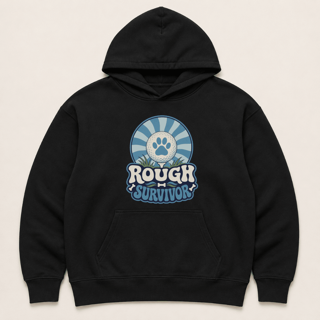 Rough Survivor Golf Human Hoodie - FluffnCoblackxshuman only