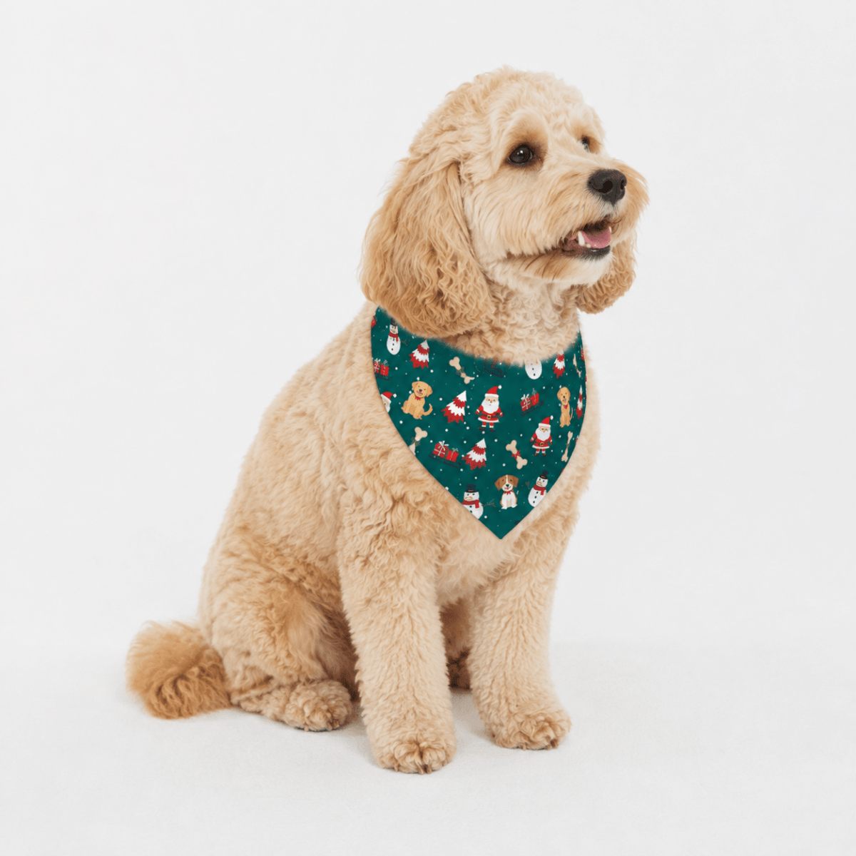 Santa's Helper Holiday Pet Bandana - FluffnCoL